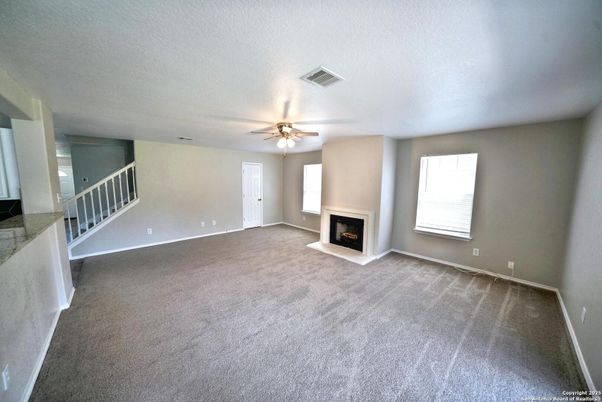 Empty room, Fireplace, Interior