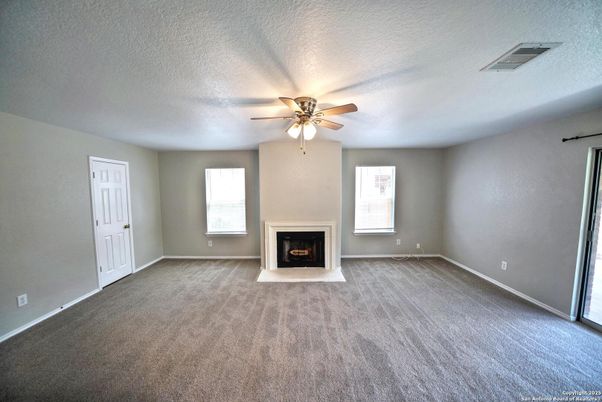Empty room, Fireplace, Interior