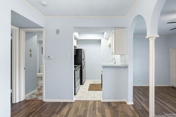 Interior, Kitchen, Wood Texture Flooring