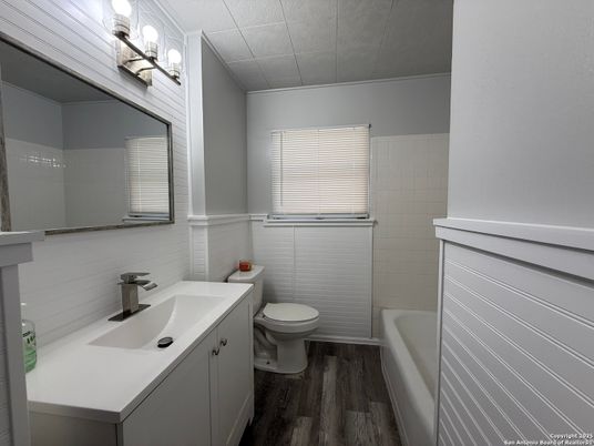 Bathroom, Interior, Wood Texture Flooring