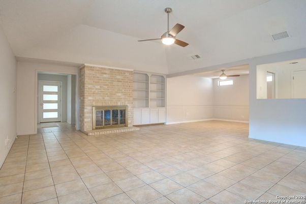 Empty room, Fireplace, Interior