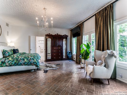 Bedroom, Chandelier, Interior