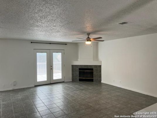 Empty room, Fireplace, Interior