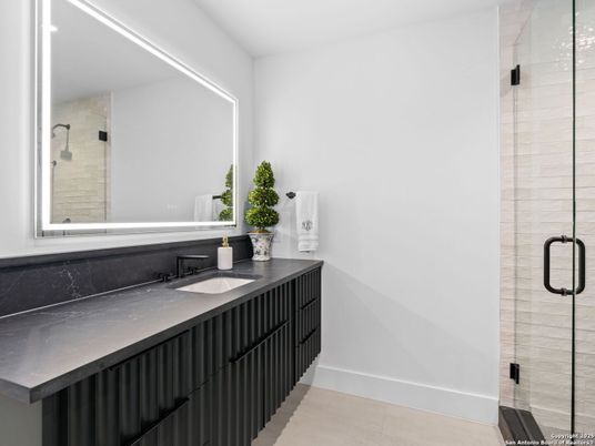 Bathroom, Glass Shower, Interior