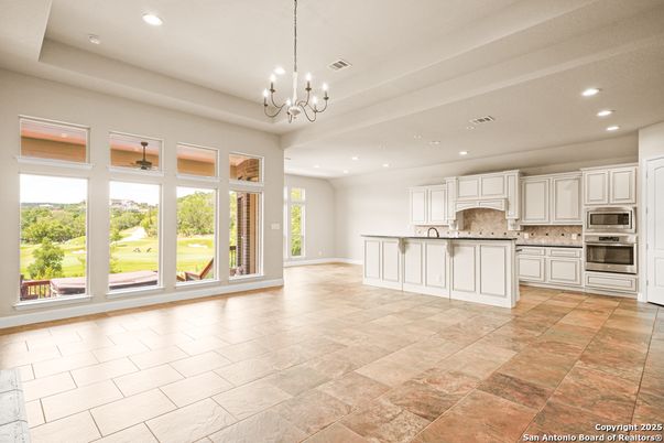 Chandelier, Interior, Kitchen, Pendant Lights, Recessed Lighting, Stainless Steel Appliances
