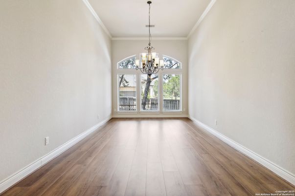 Chandelier, Empty room, Interior, Wood Texture Flooring