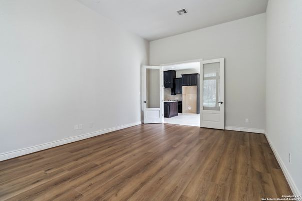 Empty room, Interior, Kitchen, Wood Texture Flooring