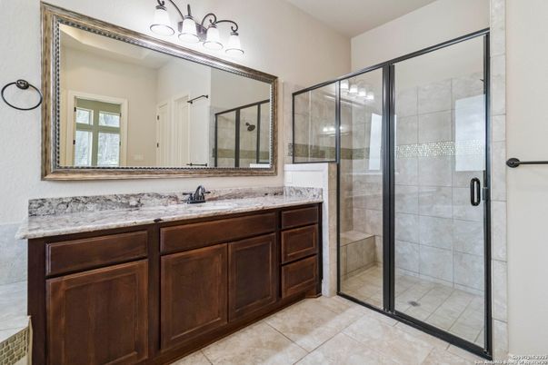 Bathroom, Dual Sink Vanities, Glass Shower, Interior