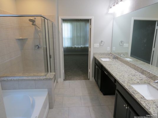 Bathroom, Dual Sink Vanities, Glass Shower, Interior