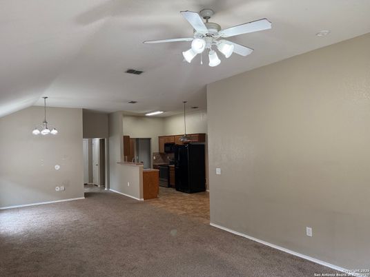 Chandelier, Empty room, Interior, Kitchen, Pendant Lights