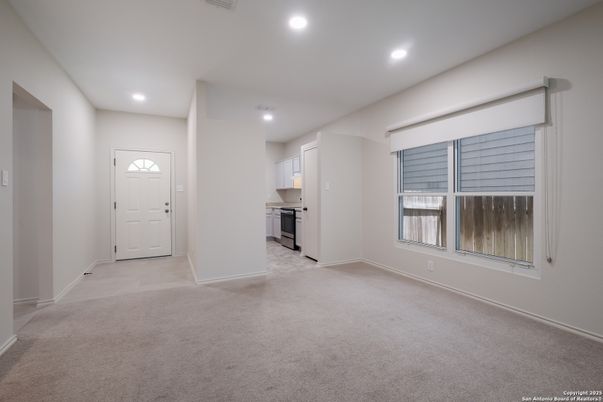 Empty room, Interior, Kitchen, Recessed Lighting