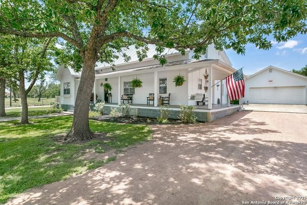 Backyard, Detached Garage, Exterior, Facade, Ranch