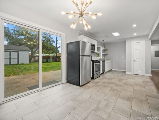 Interior, Kitchen, Pendant Lights, Recessed Lighting, Stainless Steel Appliances