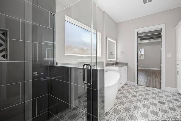 Bathroom, Interior, Wood Texture Flooring