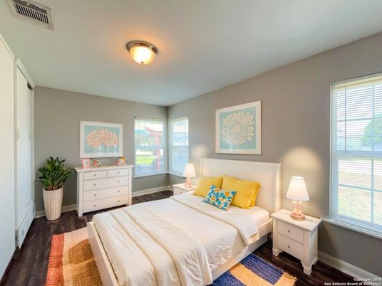 Bedroom, Interior, Wood Texture Flooring
