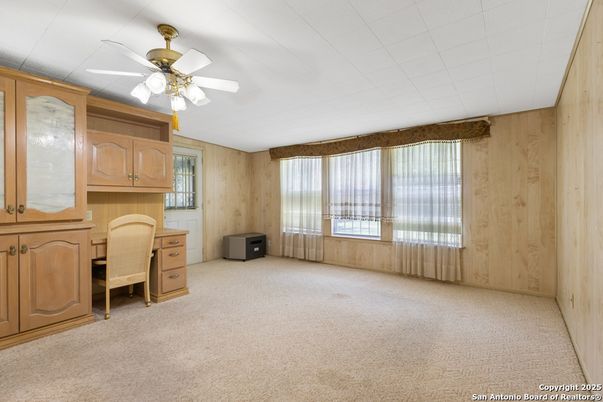 Home Office, Interior, Wooden Walls