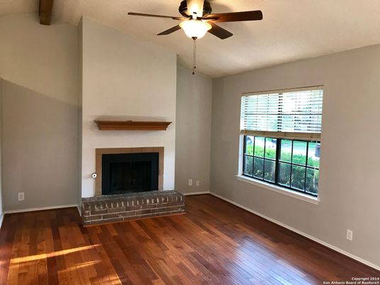 Empty room, Fireplace, Interior, Wood Texture Flooring