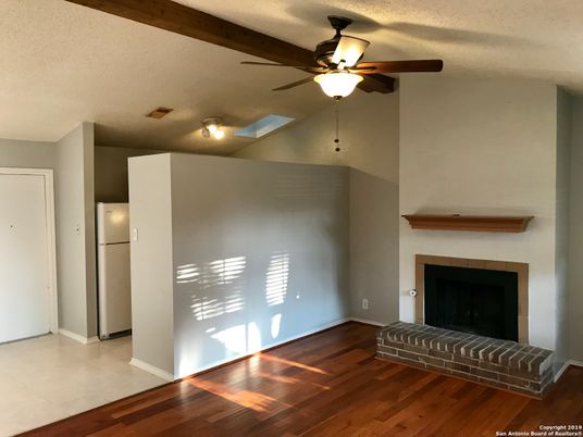 Empty room, Fireplace, Interior, Wood Texture Flooring