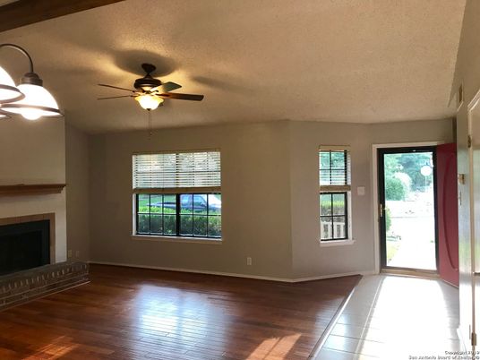 Empty room, Fireplace, Interior, Wood Texture Flooring