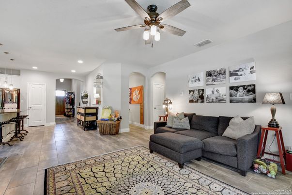 Interior, Living room, Recessed Lighting