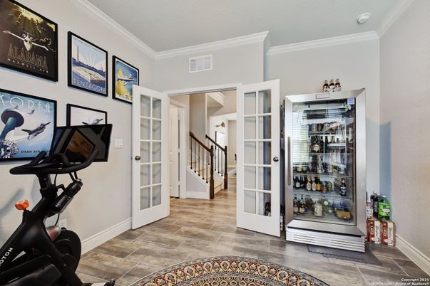 Fitness Equipment, Interior, Wood Texture Flooring