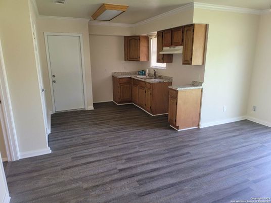 Interior, Kitchen, Wood Texture Flooring