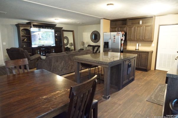 Dining room, Interior, Kitchen, Living room, Wood Texture Flooring