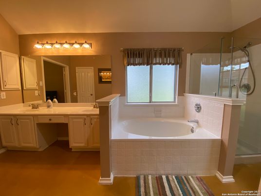 Bathroom, Dual Sink Vanities, Glass Shower, Interior