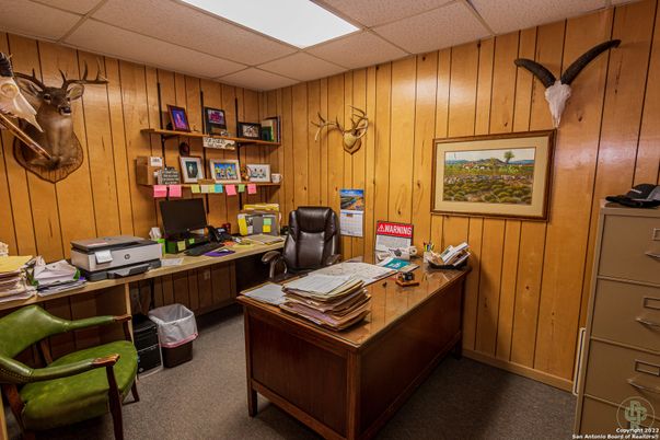 Home Office, Interior, Wooden Walls