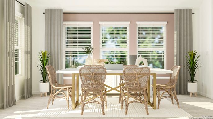 Dining room, Interior, Wood Texture Flooring