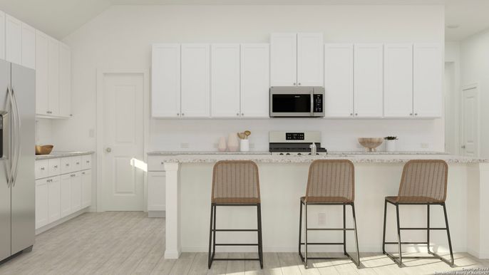 Interior, Kitchen, Wood Texture Flooring