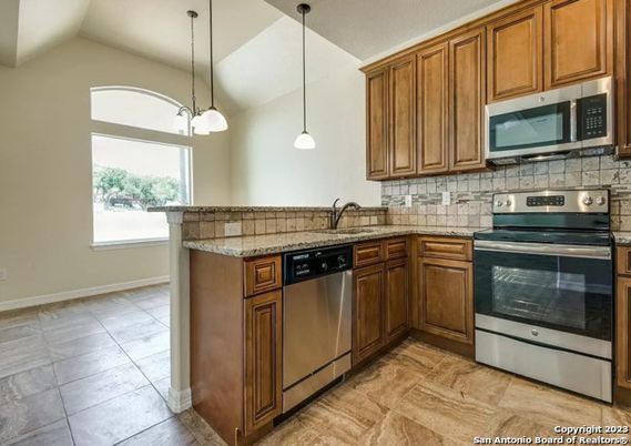 Interior, Kitchen, Pendant Lights, Stainless Steel Appliances