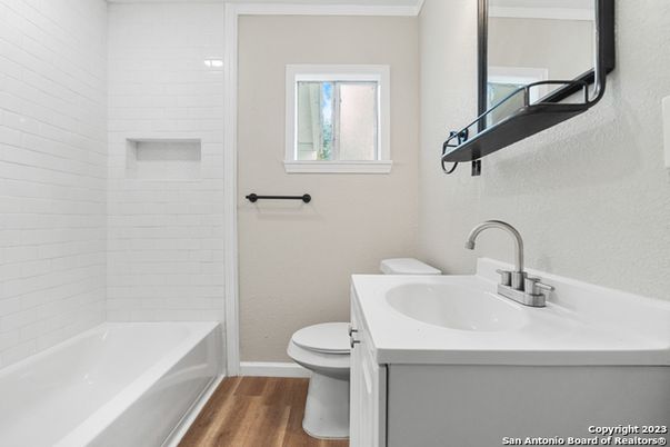 Bathroom, Interior, Wood Texture Flooring