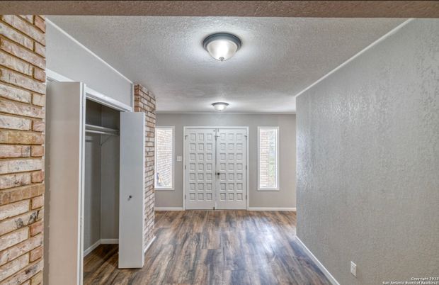 Interior, Stone Walls, Wood Texture Flooring