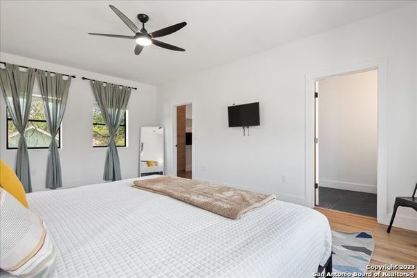 Bedroom, Interior, Wood Texture Flooring