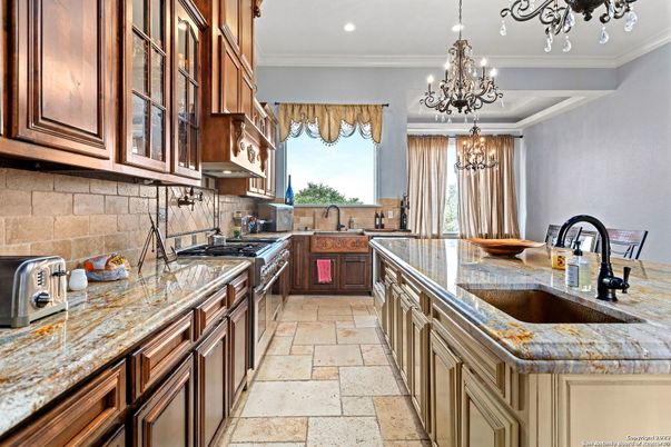 Chandelier, Interior, Kitchen, Recessed Lighting
