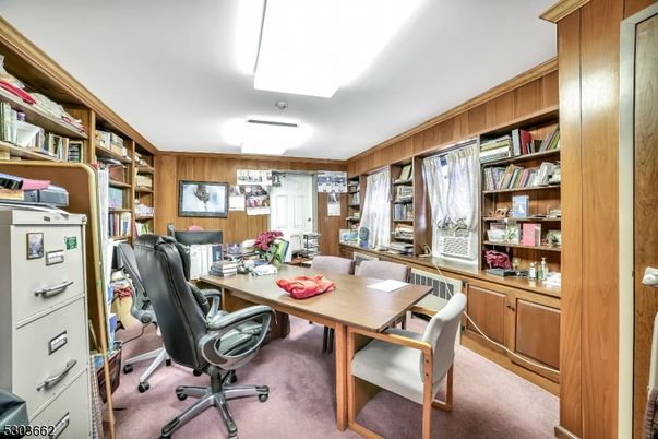 Home Office, Interior, Wooden Walls