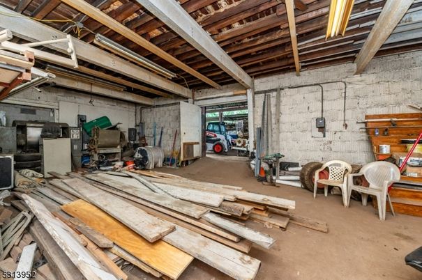 Interior, Stone Walls, Wooden Beams