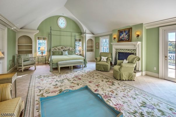 Bedroom, Fireplace, Interior