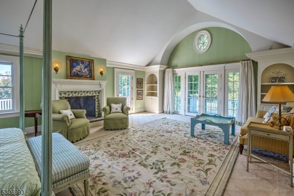 Bedroom, Fireplace, Interior