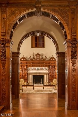 Fireplace, Interior, Wooden Beams, Wood Texture Flooring, Wooden Walls