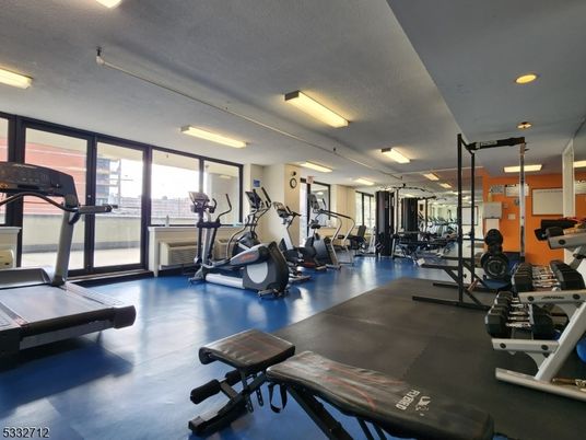 Fitness Equipment, Gym, Interior, Recessed Lighting
