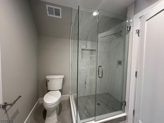 Bathroom, Glass Shower, Interior, Marble Walls