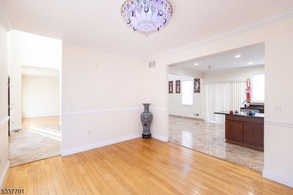 Interior, Marble, Recessed Lighting, Wood Texture Flooring