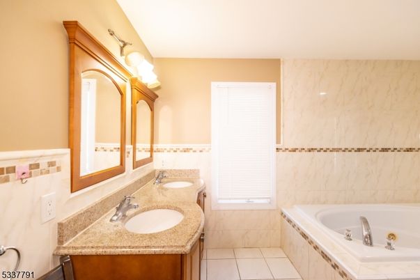 Bathroom, Dual Sink Vanities, Interior, Marble Walls