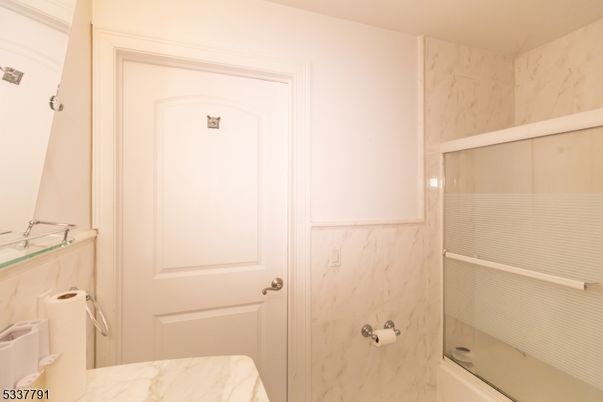 Bathroom, Glass Shower, Interior, Marble Walls