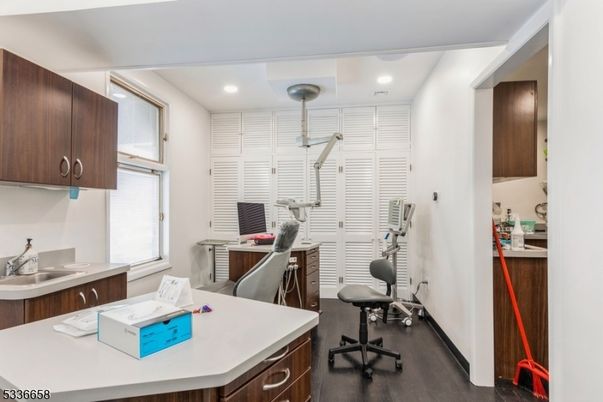 Fitness Equipment, Home Office, Interior, Recessed Lighting, Wood Texture Flooring