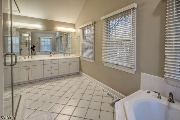 Bathroom, Dual Sink Vanities, Glass Shower, Interior