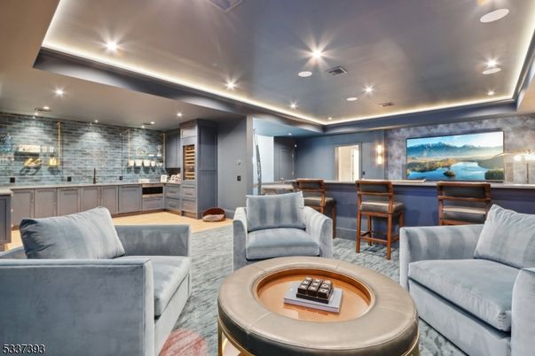Interior, Living room, Recessed Lighting