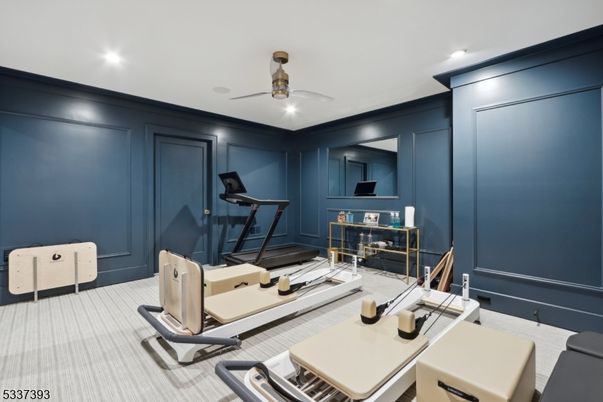 Fitness Equipment, Interior, Recessed Lighting